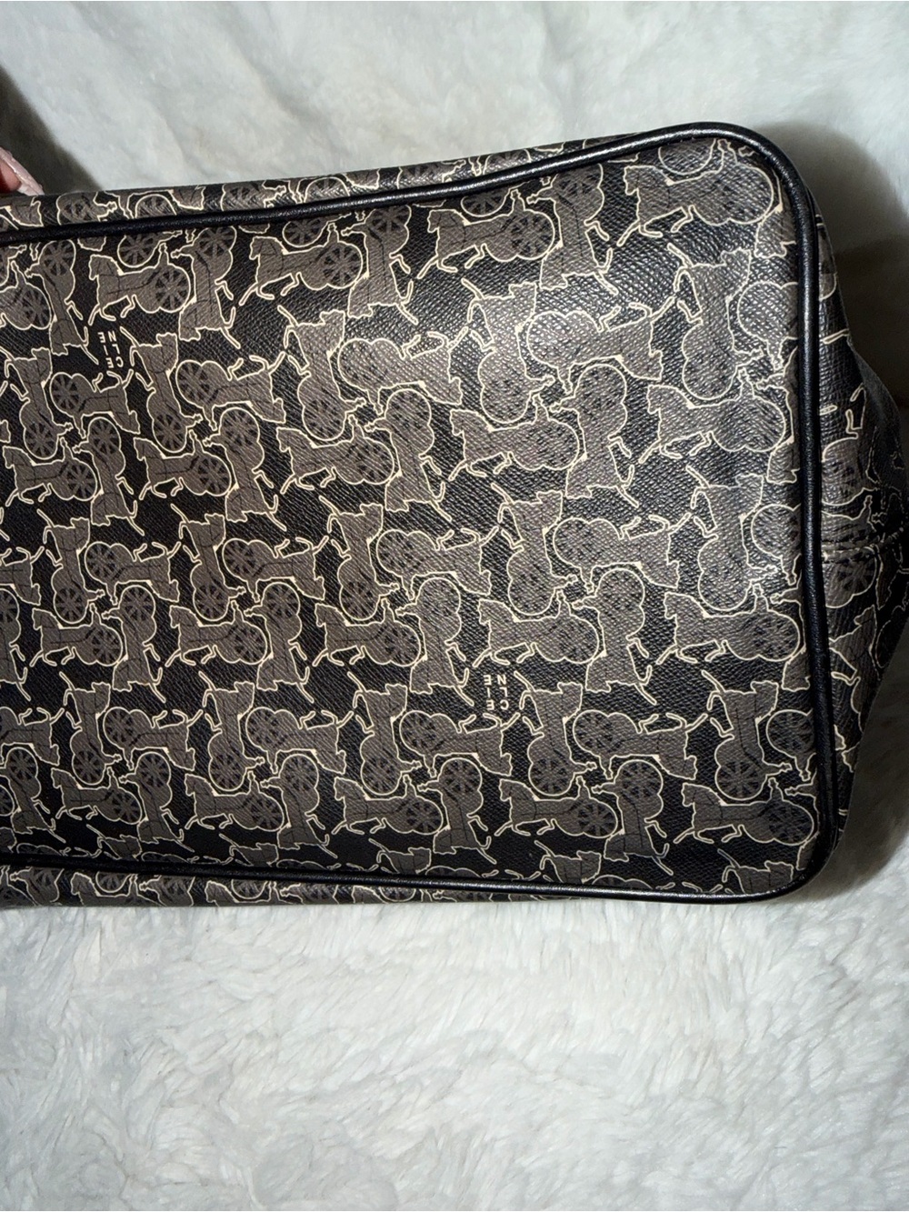 Celine Logo Coated Canvas Tote Bag- BEAUTIFUL CONDITION - Picture 7 of 16